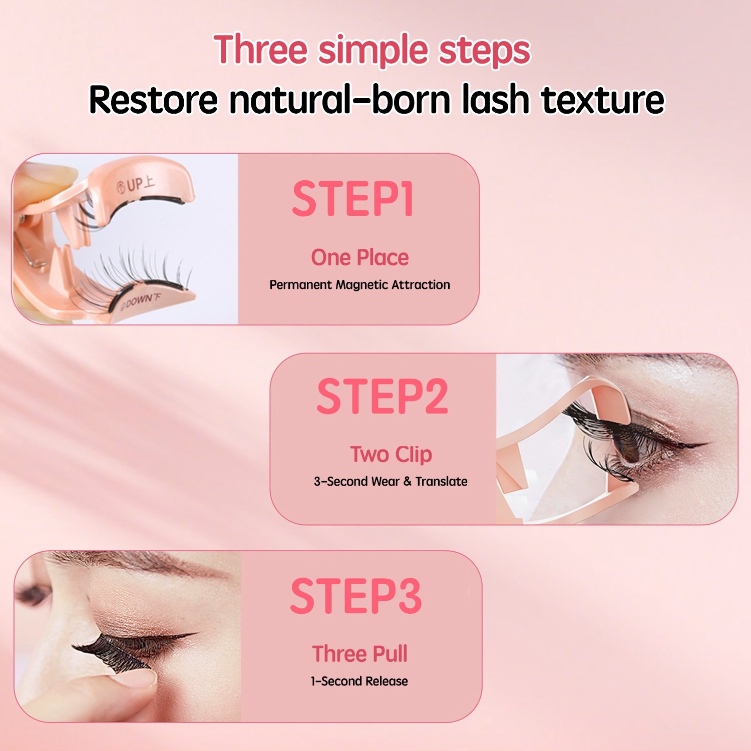 Soft Magnetic Eyelashes(6D Goddess) Natural Soft Set with Applicator High Quality Premium Materials Reusable 3D Soft Magnetic False Eyelashes - Image 13