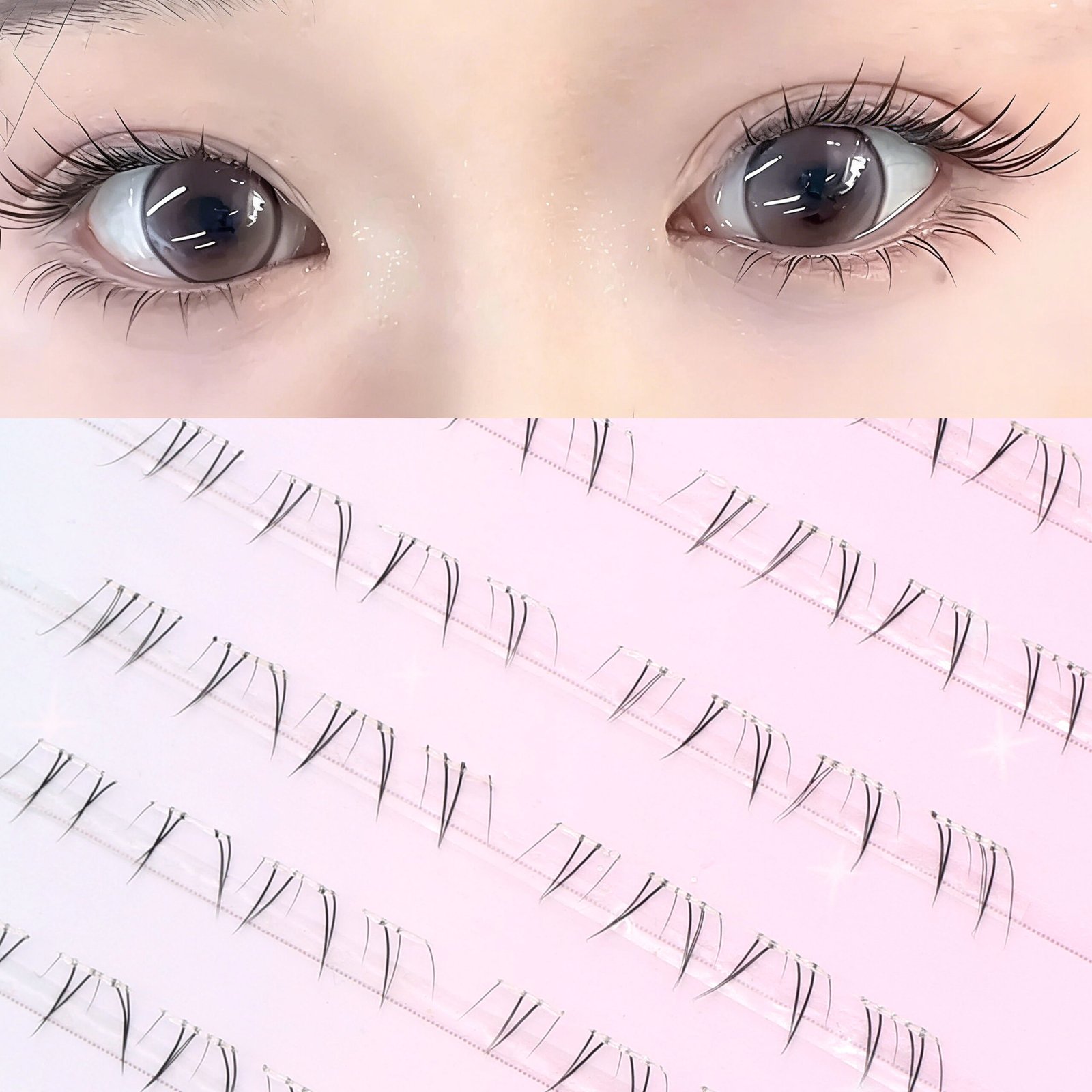 Lower Lashes Press-on Lashes Pre-Bond Technology No Glue Needed DIY Eyelash Kit 1-Step Press On Lashes Reusable Glue Free Long Lasting Self-adhesive Eyelashes
- Image 5