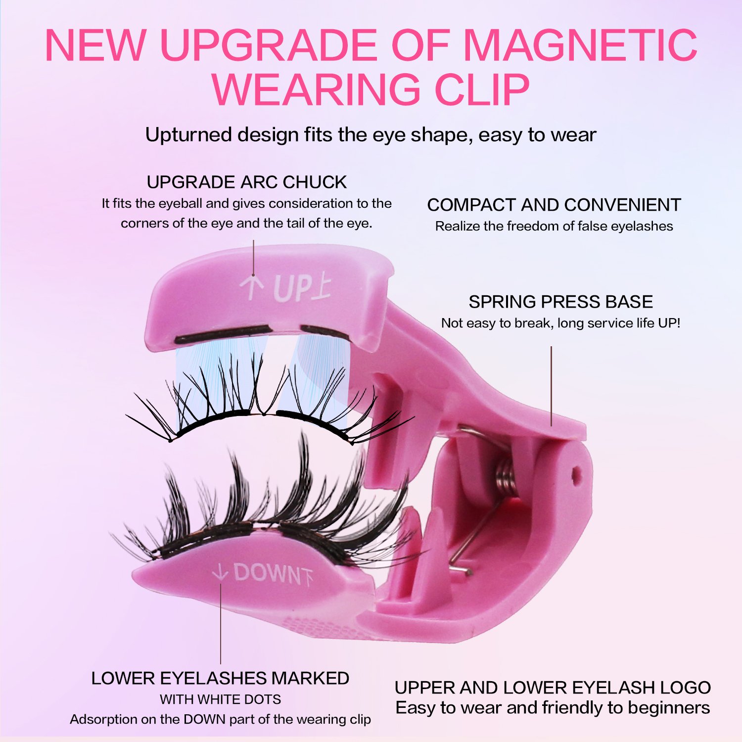 FindLove Soft Magnetic Eyelashes Kit with Applicator (Souffle) Glue-free Natural Soft High Quality Premium Material Soft Magnetic Eyelash Extension Reusable 3D Soft Magnetic Lashes - Image 6