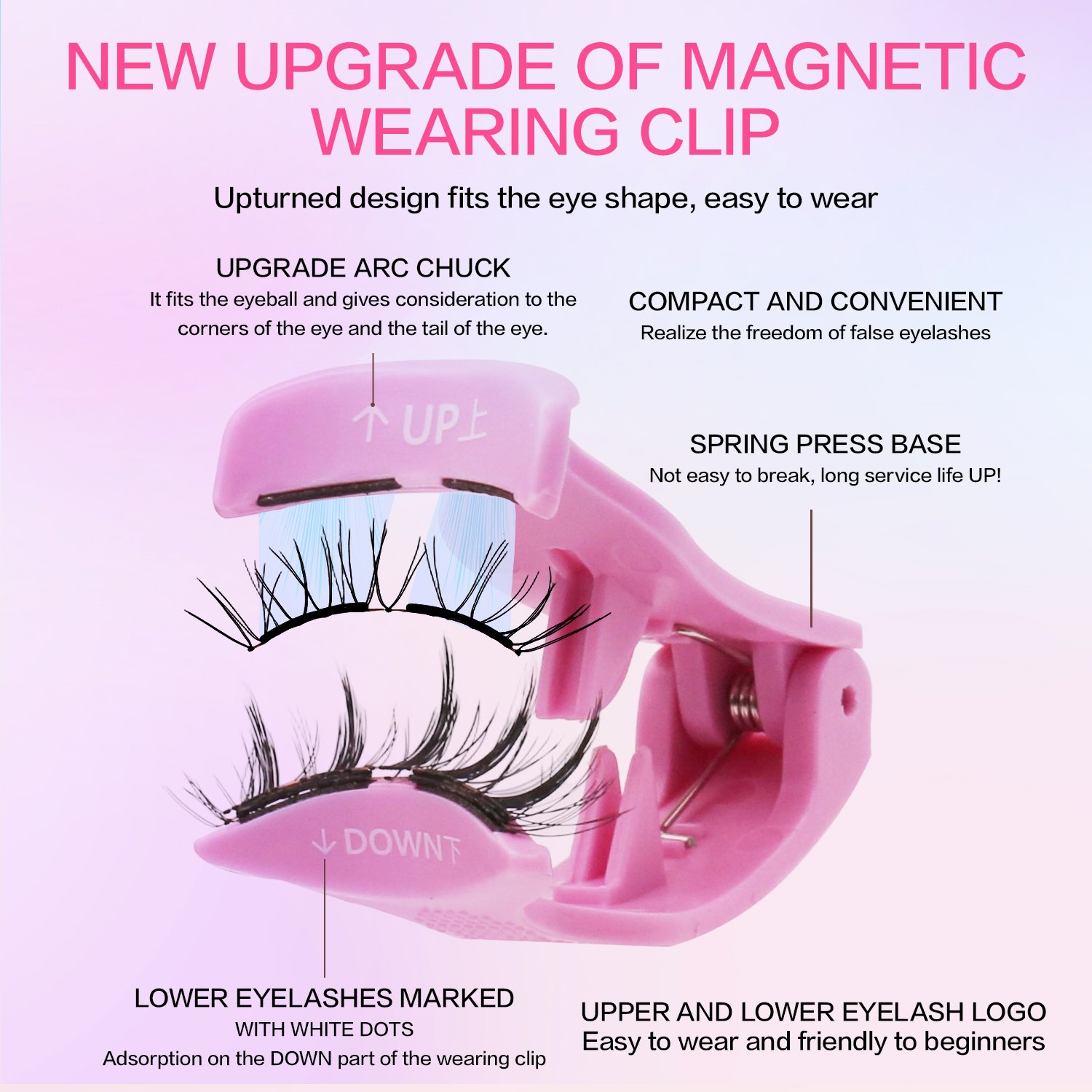 FindLove Soft Magnetic Eyelashes Brown Sweet Fox Comic Lashes Natural Soft High Quality Premium Material Eyelash Extension Reusable 3D Soft Magnetic Lashes - Image 6