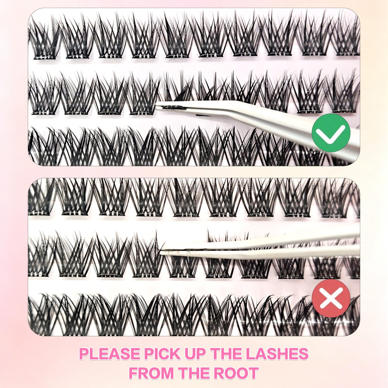 Self-adhesive Eyelash Pre-bond Technology 1-Step Press-on lashes Glue-free Long Lasting Premium PBT Materials Natural Soft Reusable Press-on lashes - Image 7